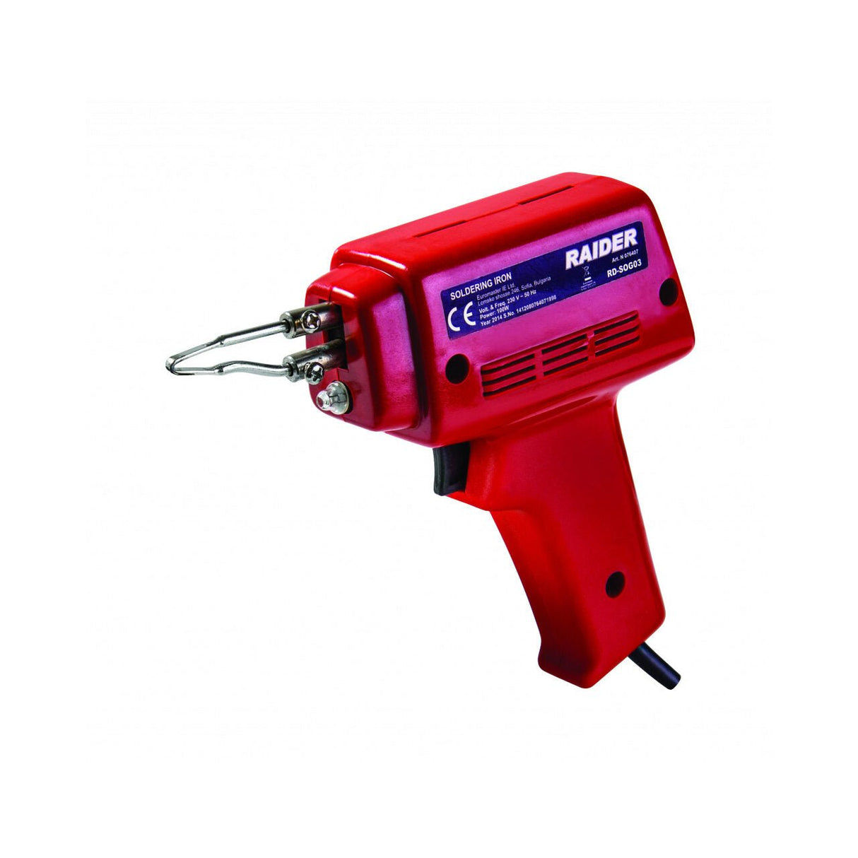 RAIDER Pistol de lipit electric 100W RD - SOG03 Utilizare usoara Iluminare LED Raider - scule electrice si unelte profesionale - BricoMart