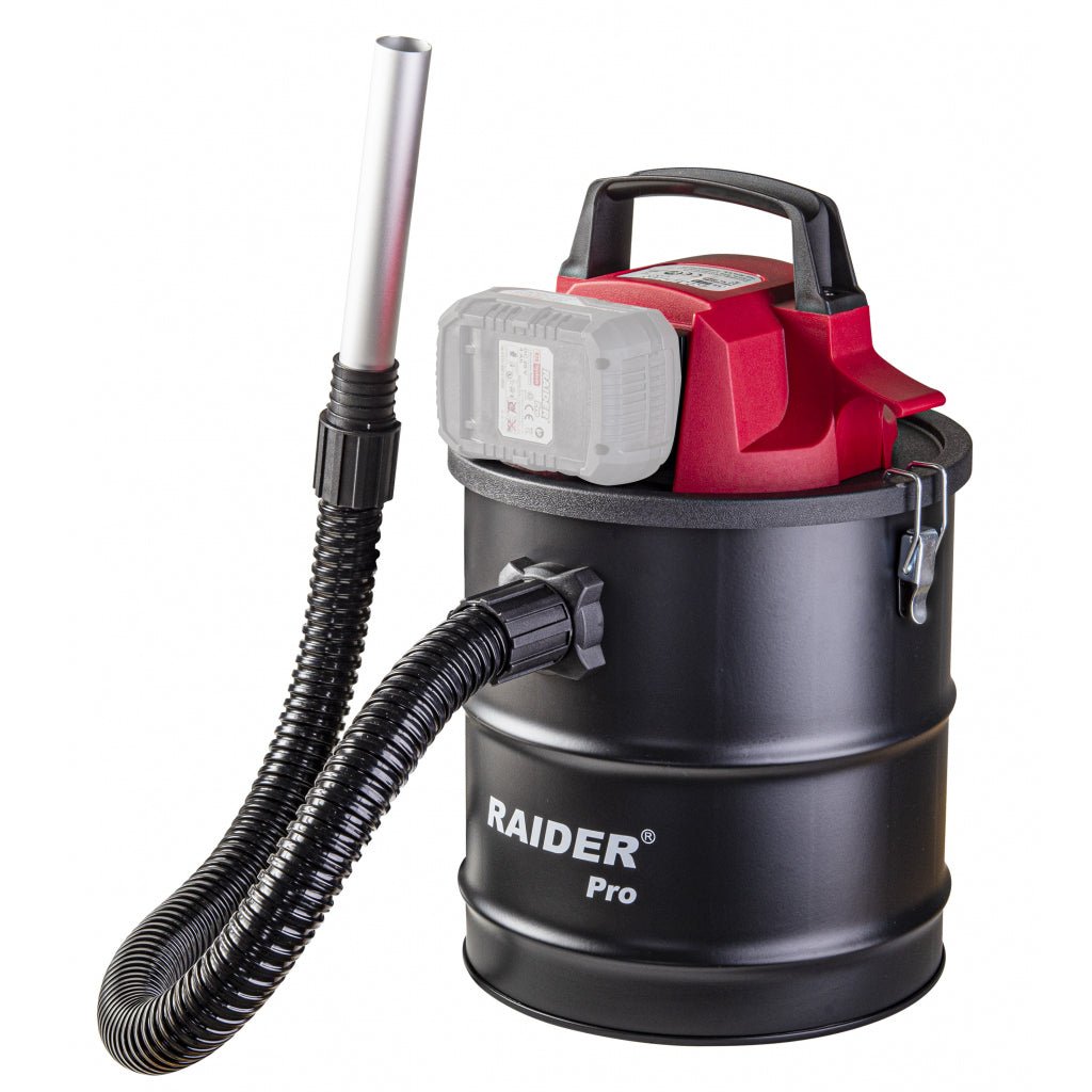 RAIDER R20 Aspirator cenusa 20V Li - ion 15L RDP - SWC20 SOLO Maner util Conteiner metalic Raider - scule electrice si unelte profesionale - BricoMart