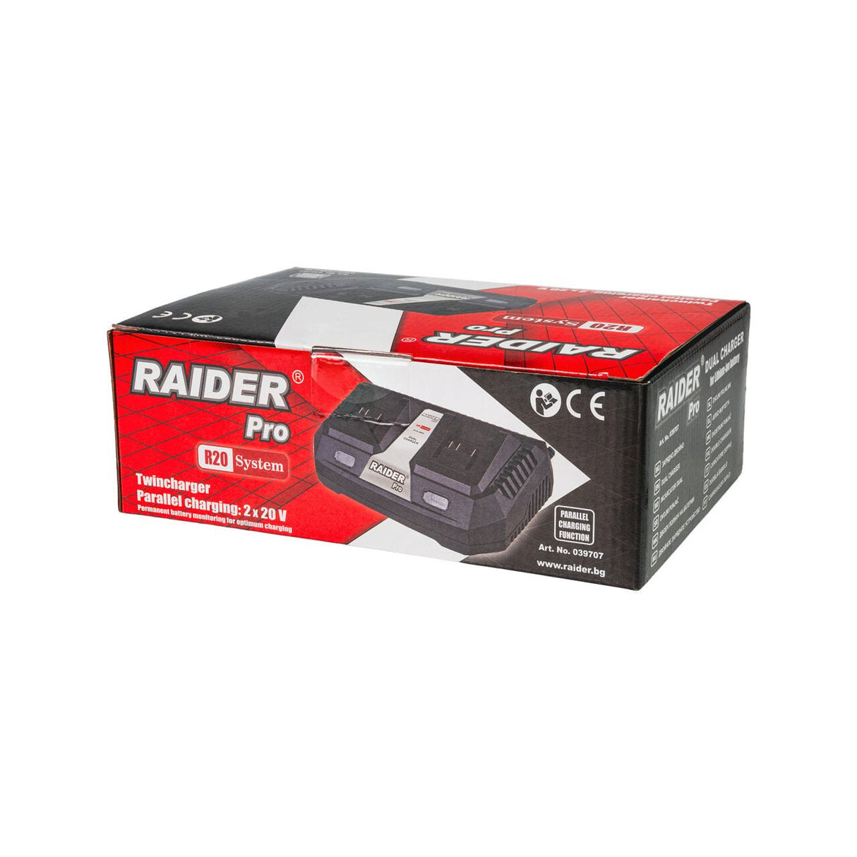 RAIDER R20 incarcator dual 2x3Ah pentru seria R20 Timp de incarcare for a 4A battery for 1.33h Raider - scule electrice si unelte profesionale - BricoMart