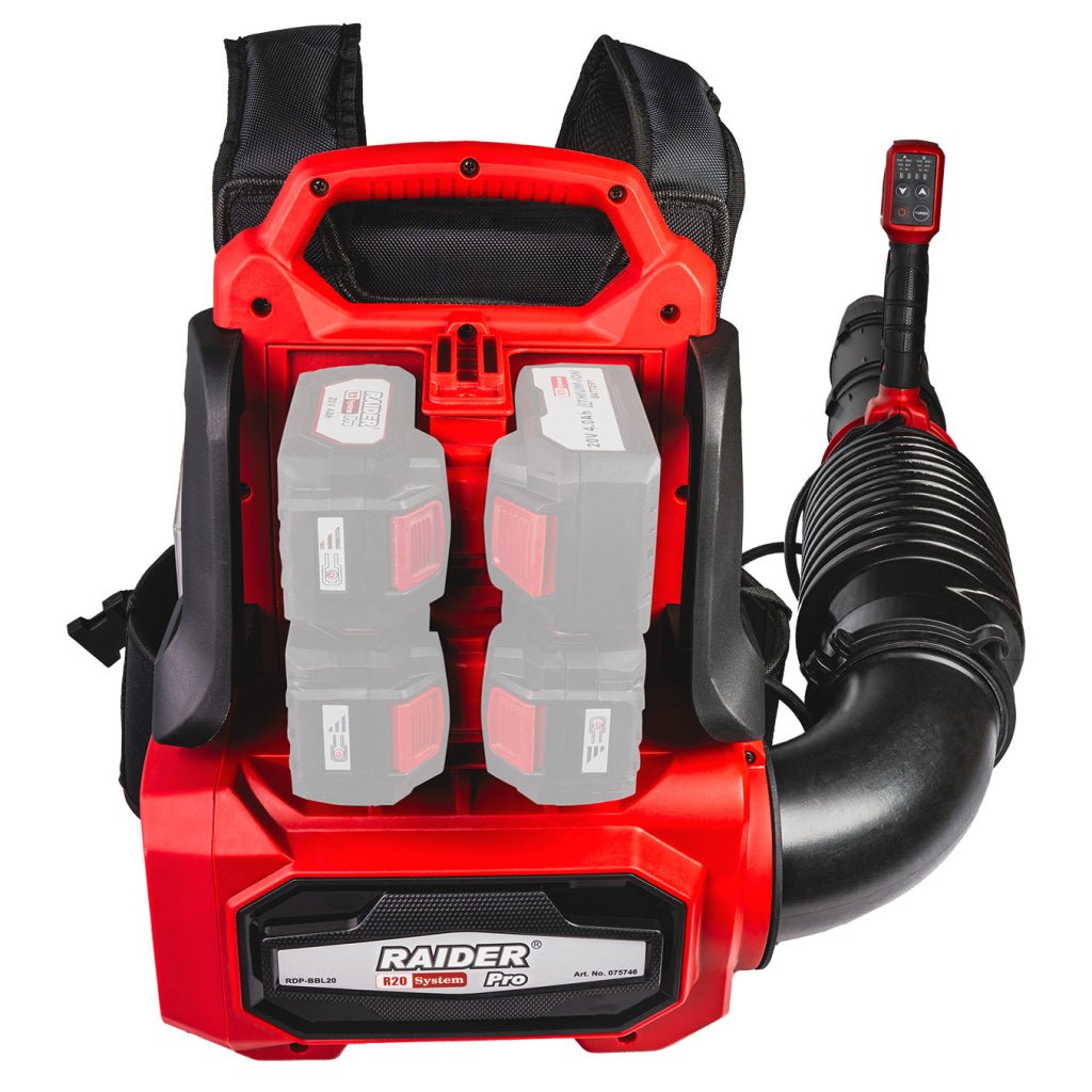 RAIDER R20 Suflanta frunze brushless40V 252km/h turbo SoloRDP - BBL20 Tehnologia fără perii oferă o durată de viață mai lungă a motorului, zgomot mai scăzut și o eficiență mai mare în compar Raider - scule electrice si unelte profesionale - BricoMart