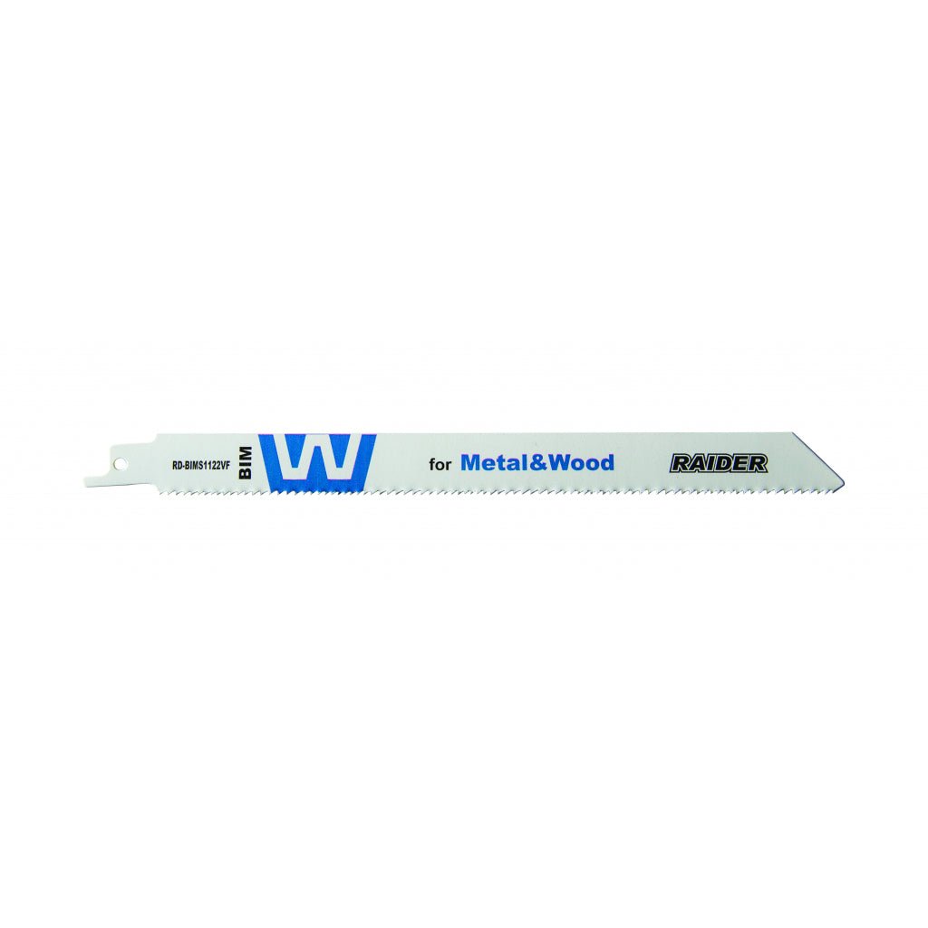 RAIDER Set 2 lame fierastrau sabie lemn si metal 225x0.9mm RD Fabricat din otel rezistent la impact cu durata lunga de viata Potrivit pentru lemn si metal Raider - scule electrice si unelte profesionale - BricoMart