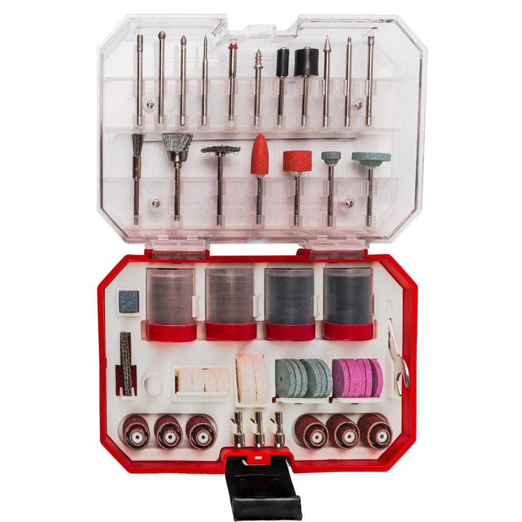 RAIDER Set 227 accesorii pentru mini polizor drept in cutie Raider - scule electrice si unelte profesionale - BricoMart