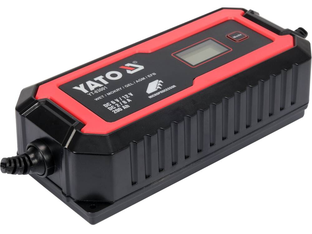 REDRESOR CU DISPLAY YATO YT-83001 LCD, GAMA 6V/2A, 12V/8A YATO - scule electrice si unelte profesionale - BricoMart