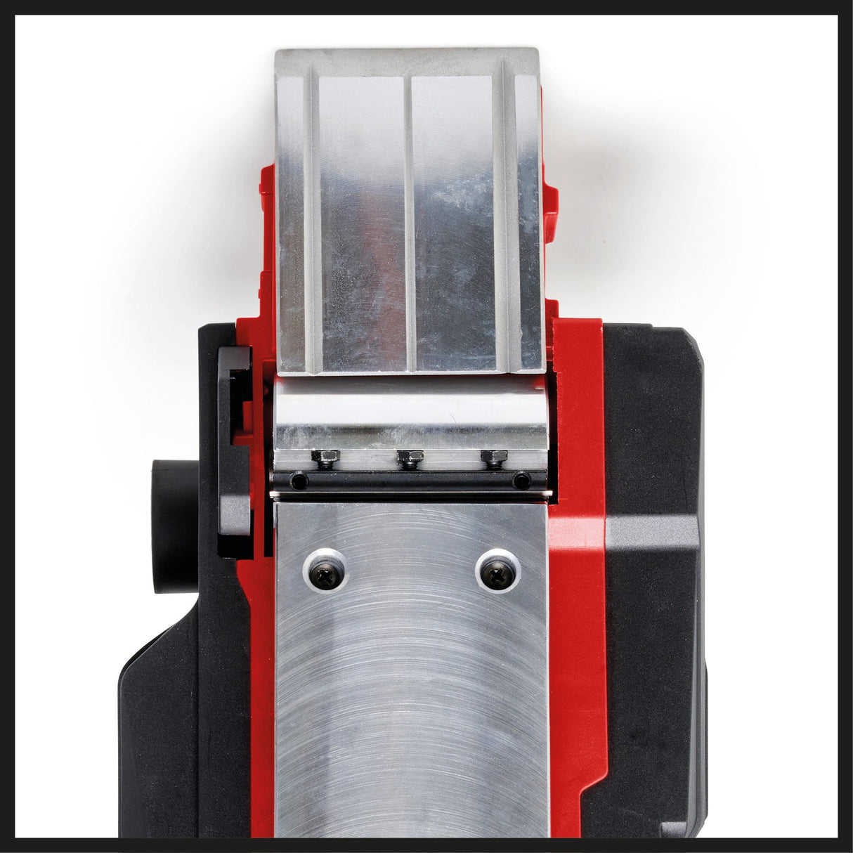 Rindea Einhell TE - PL 920, 920 wati, adancime de taiere de pana la 3,5 mm, ax cu lama mare, sabot de parcare automat, include ghidaj longitudinal, adaptor de aspirare si 2 lame reversibile TCT Einhell - scule electrice si unelte profesionale - BricoMart