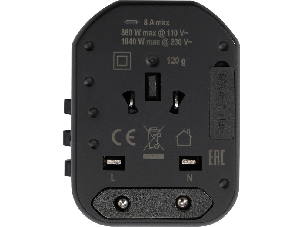 YATO YT-81300 UNIVERZÁLIS UTAZÓ ADAPTER, 1 USB PORT + 1 USB-C PORT