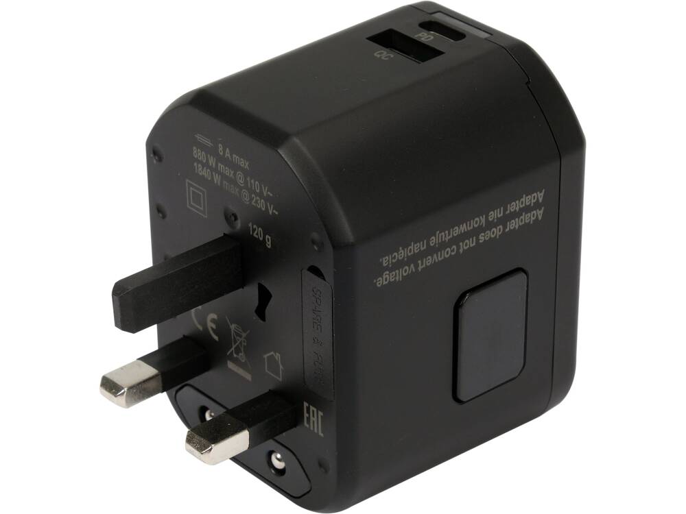 YATO YT-81300 UNIVERZÁLIS UTAZÓ ADAPTER, 1 USB PORT + 1 USB-C PORT