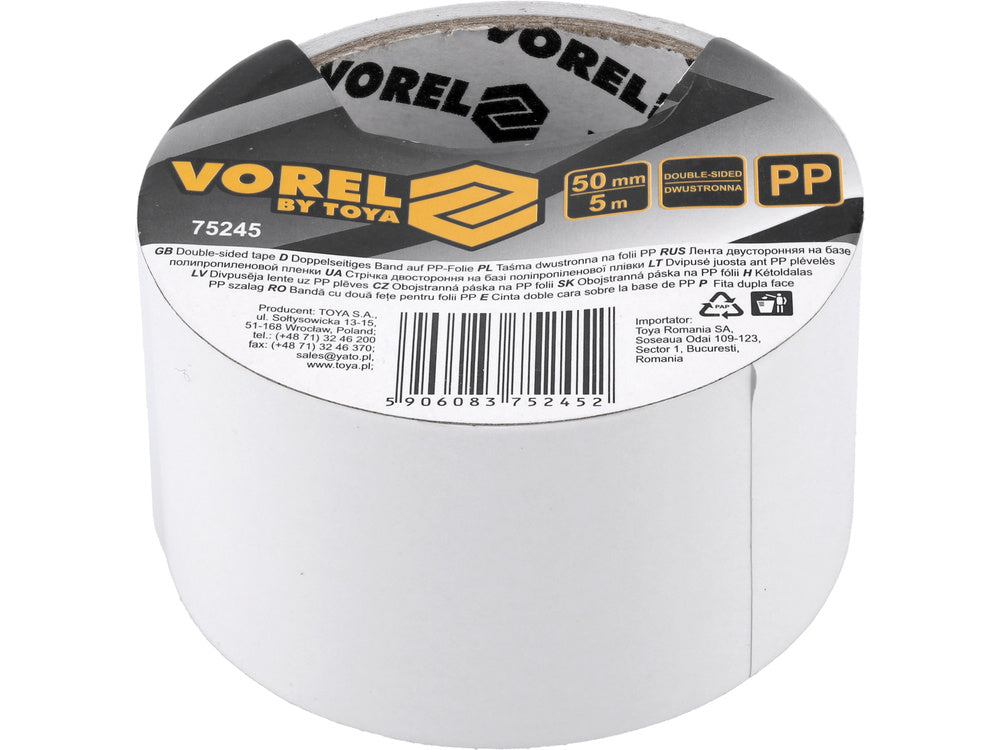 BANDA DUBLU-ADEZIV 50MMX5M VOREL 75245