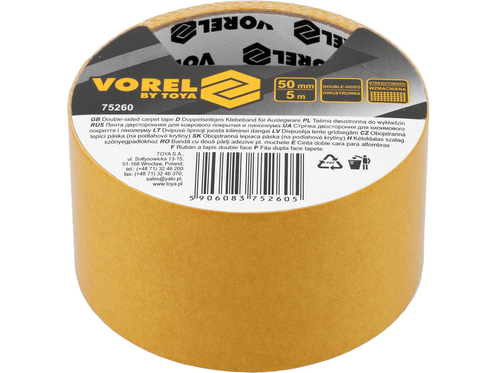 BANDA DUBLU-ADEZIV 50MMX5M VOREL 75260