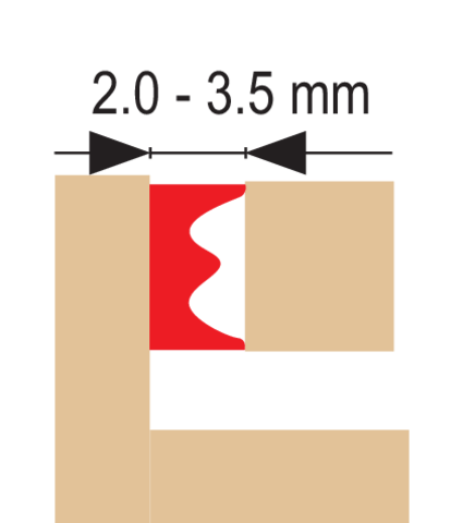 STOM SAN 76765 E TÍPUSÚ TÖMÍTŐSZALAG, 150M, BARNA