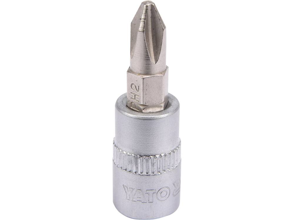 BIT CRUCE PH2, YATO YT-04412 CU ADAPTOR 1/4, 37MM