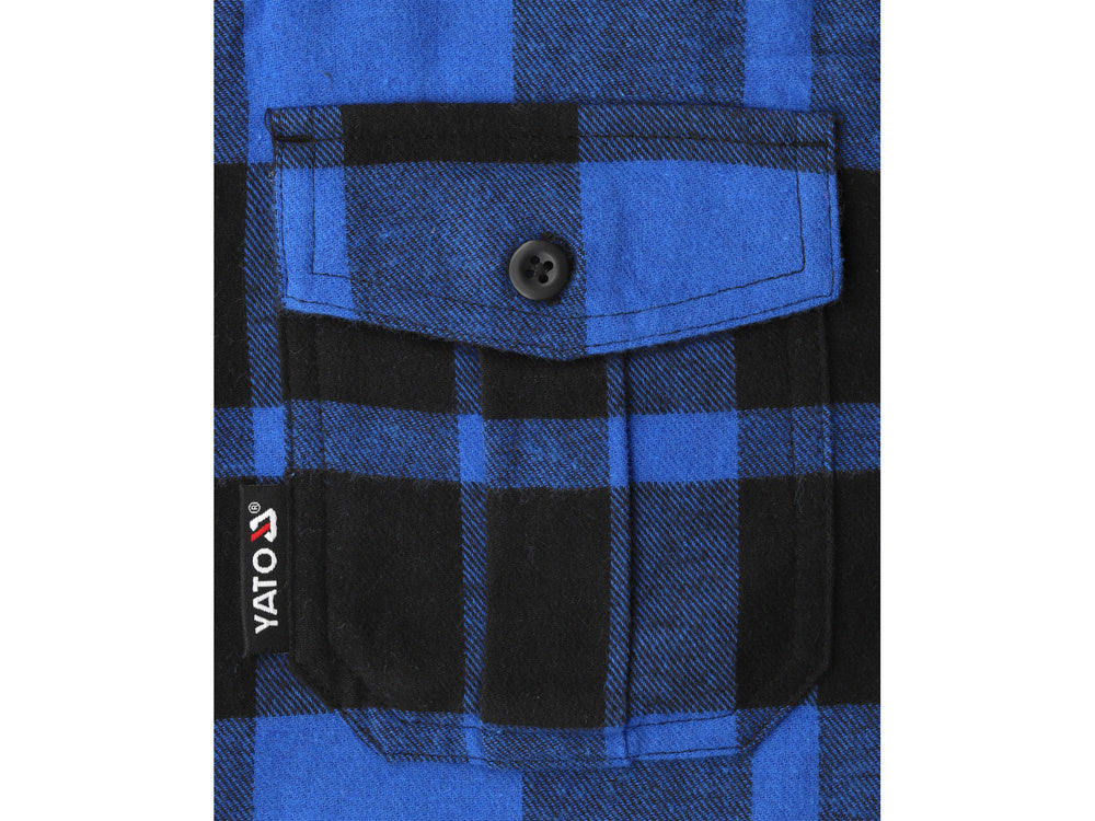 CAMASA DE FLANEL, YATO YT-78807 ALBASTRU, MARIMEA M