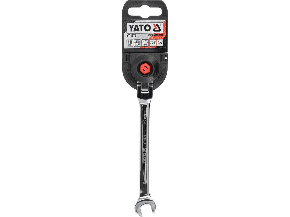 CHEIE COMBINATA CU YATO YT-1676 CLICHET SI CAP FLEXIBIL 10MM