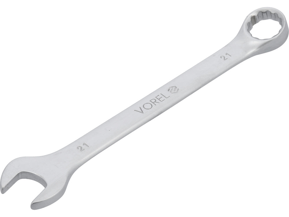 SZATÉN GYŰRŰVILÁGZATÚ VILLÁSKULCS, VOREL 51686 CR-V, 21MM