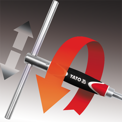 CHEIE TUBULARA TIP YATO YT-1559 TCU MANER ROTATIV 15MM