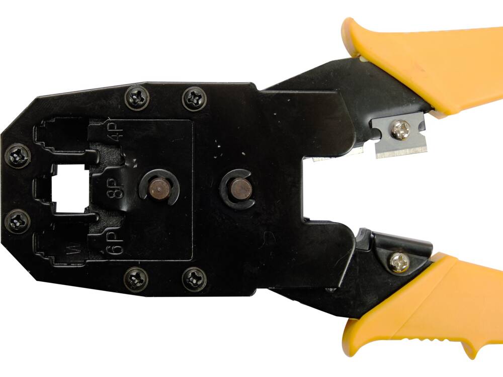 CLESTE PENTRU SERTIZAREA VOREL 45504 MUFELOR RJ45, RJ10, RJ11