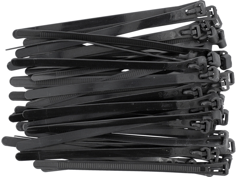 ÚJRAHASZNÁLHATÓ MŰANYAG BILINCS YATO YT-70672 7,6X150MM 50 DB, FEKETE