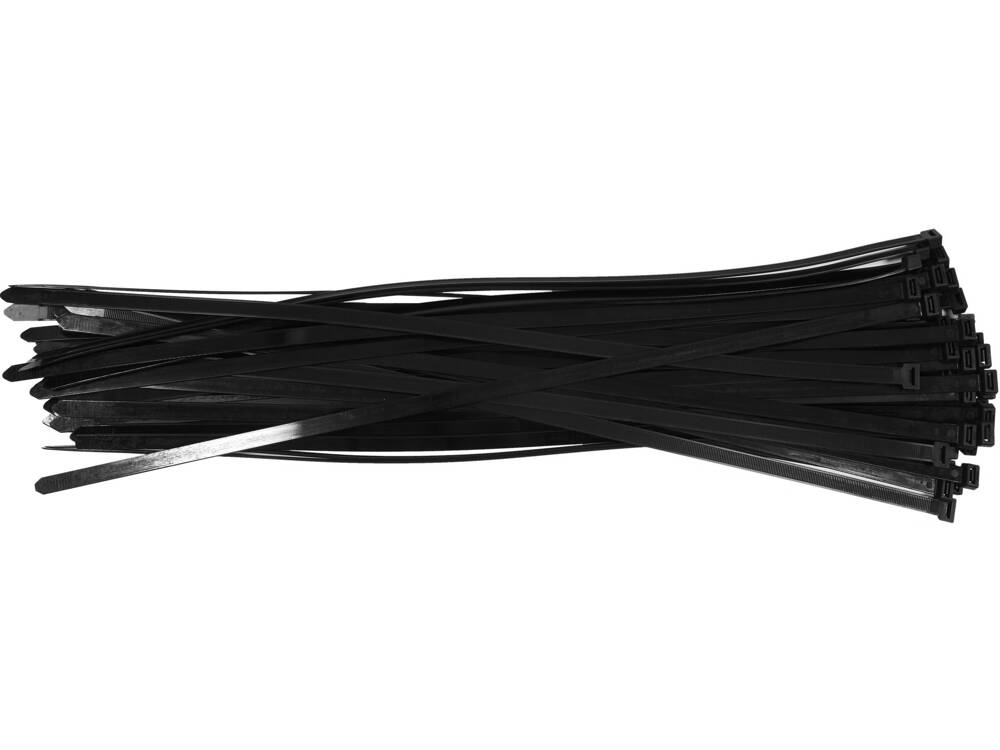 MŰANYAG BILINCSEK 350X7,6MM, YATO YT-70652 50 DB, FEKETE