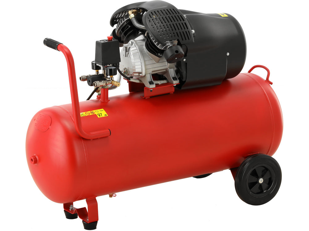 LÉGKOMPRESSZOR 100L YATO YT-23311, 2200 W (3 LE), 2850 ford./perc, 412 l/perc