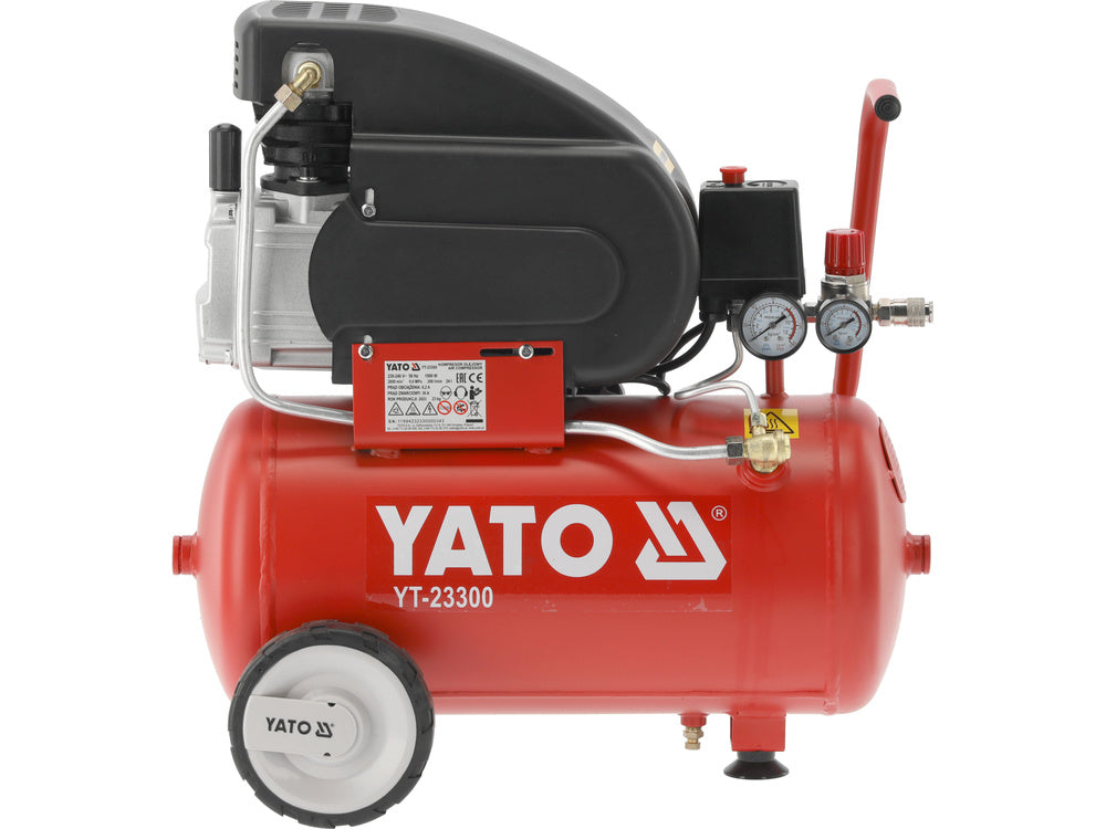 LÉGKOMPRESSZOR 24L, YATO YT-23300 8 BAR, 1500W