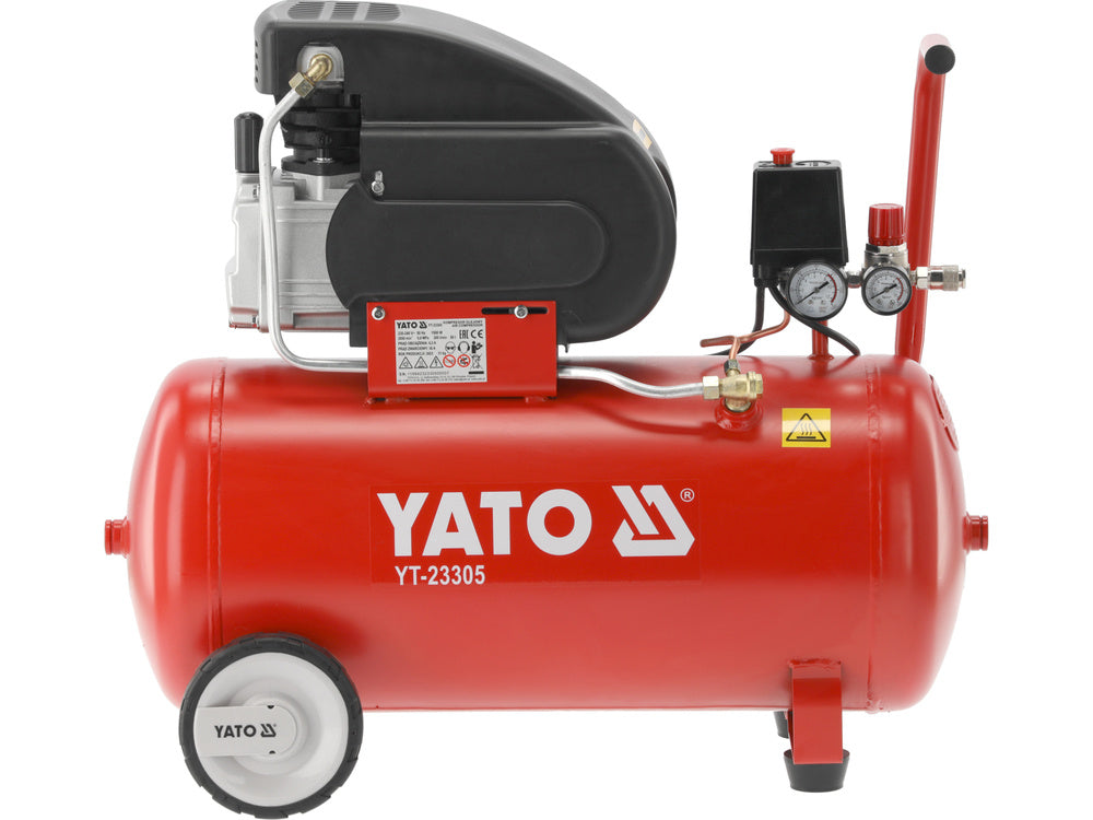 YATO YT-23305 LÉGKOMPRESSZOR, 50L, 8 BAR, 1500W, 200 l/perc