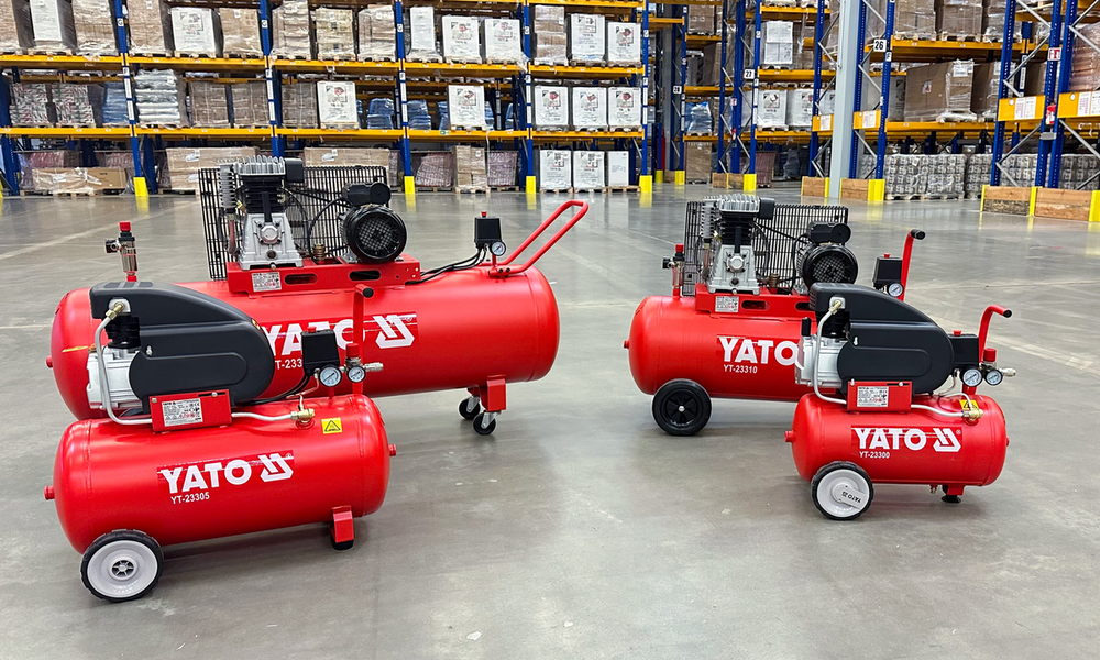 YATO YT-23305 LÉGKOMPRESSZOR, 50L, 8 BAR, 1500W, 200 l/perc