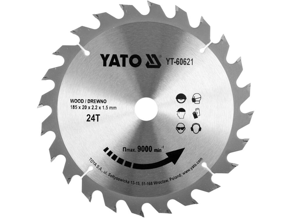 DISC CIRCULAR PENTRU YATO YT-60621 LEMN 185X24TX20MM