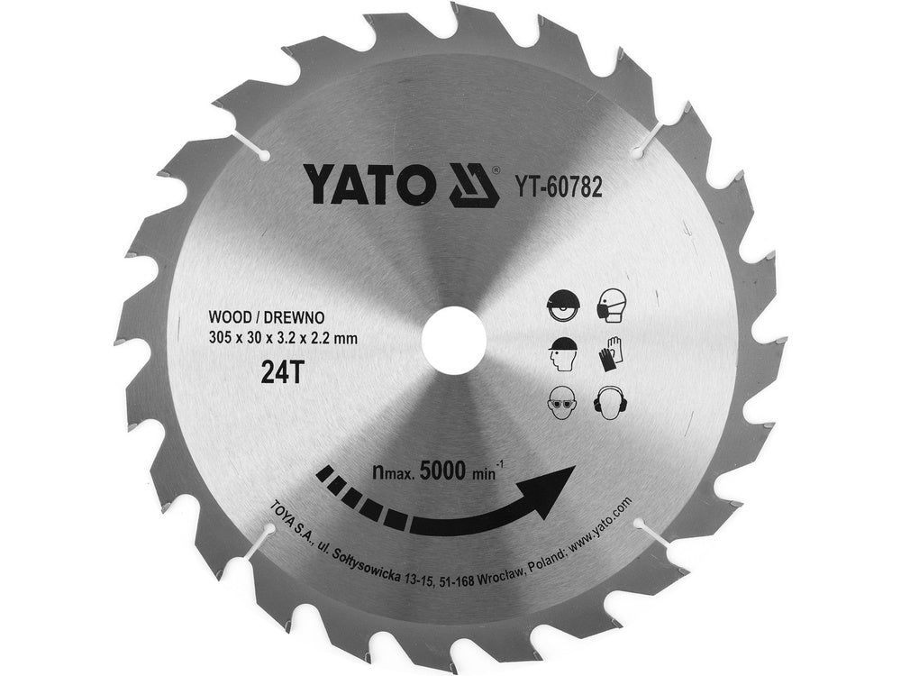 DISC CIRCULAR PENTRU YATO YT-60782 LEMN 305X24TX30MM