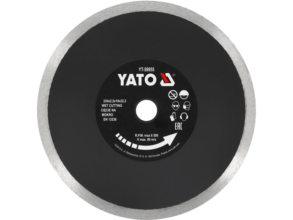 DISC DIAMANTAT 230MM, YATO YT-59955 PENTRU CERAMICA