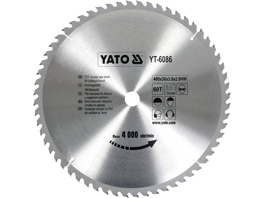 DISC FIERASTRAU CIRC.PT YATO YT-6086 LEMN400X60X30MM