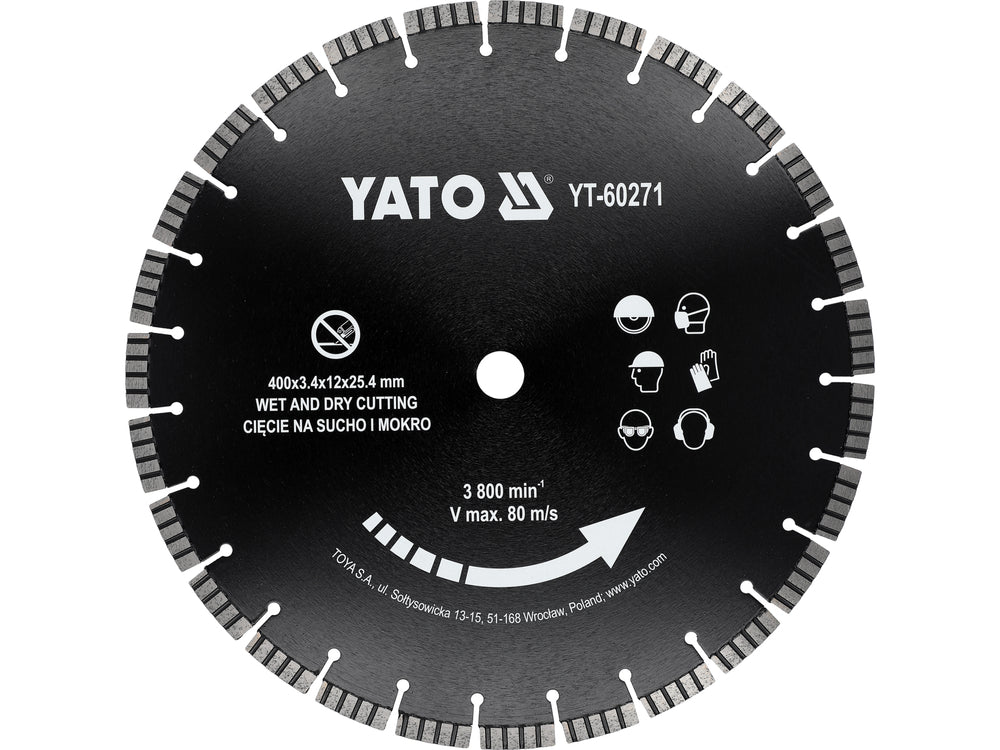 DISC PENTRU CUTTER BETON 400MM Yato YT-60271