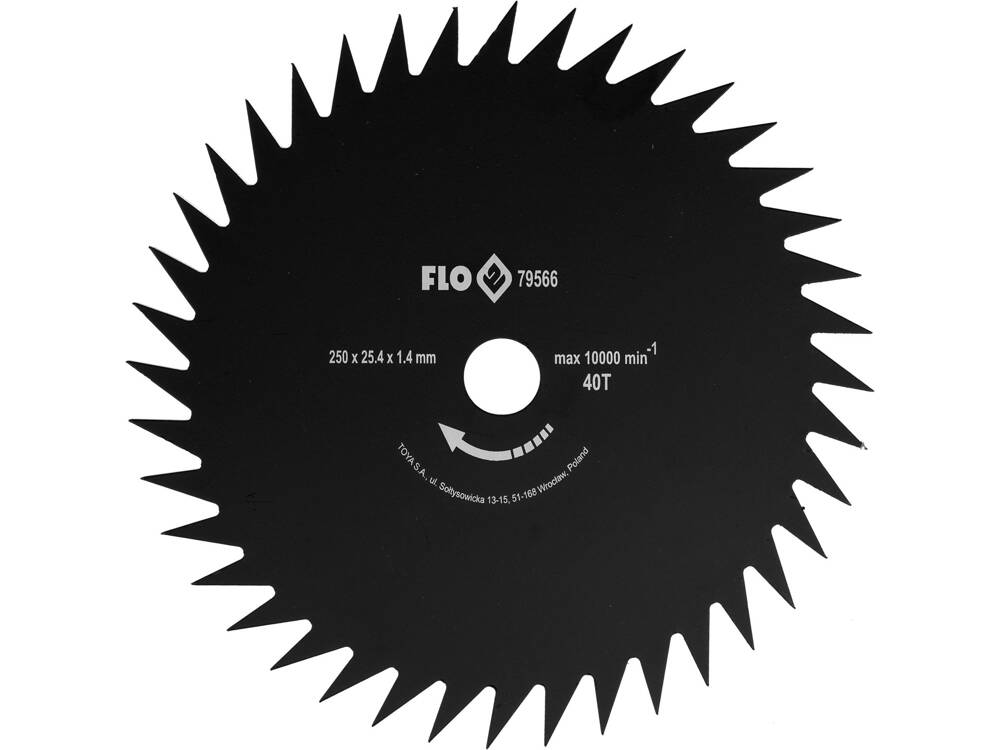 DISC PENTRU MOTOCOASA FLO 79566 250MM / 25,4MM
