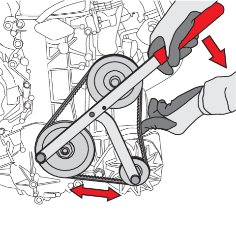 DISPOZITIV INTINDERE CUREA YATO YT-0627 ALTERNATOR