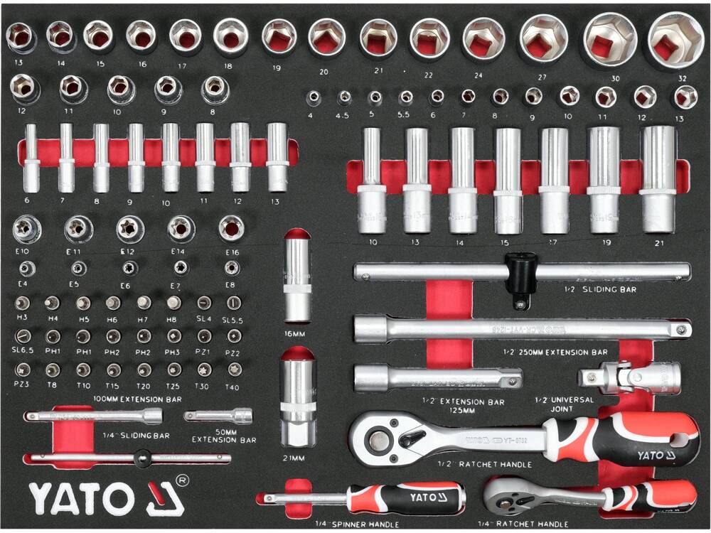 DULAP SCULE 7 YATO YT-55308 SERTARE, ECHIPAT CU 157 PIESE
