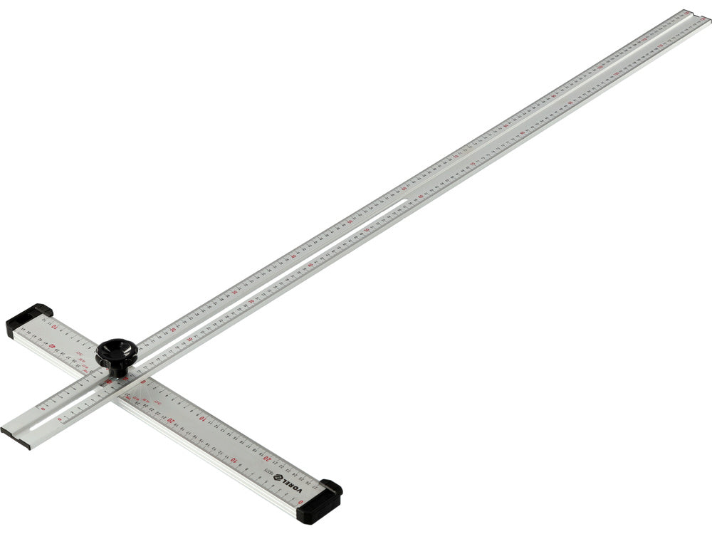 VOREL 18375 ÁLLÍTHATÓ T-ALAPOTÚ NÉGYZET, ALUMÍNIUM, 1200MM