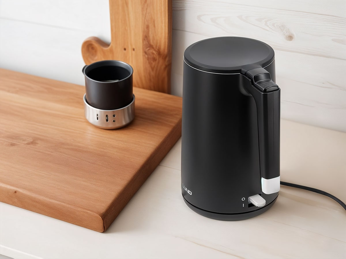 FIERBATOR ELECTRIC 1,5L LUND 68206 NEGRU, COOL TOUCH