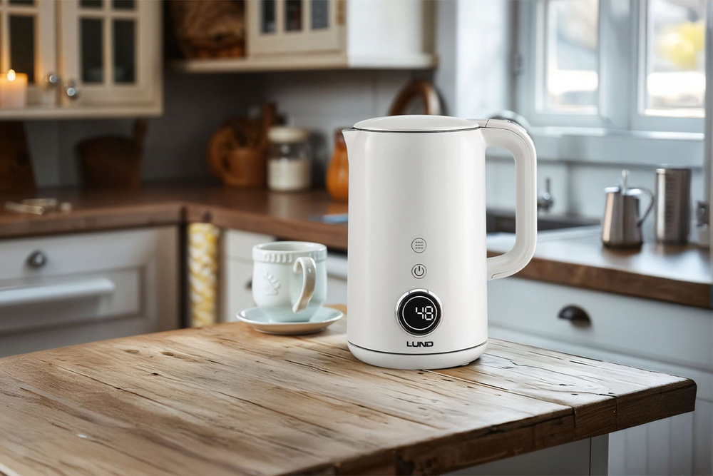 FIERBATOR ELECTRIC 1,7L, LUND 68223 CONTROLUL TEMPERATURII, ALB