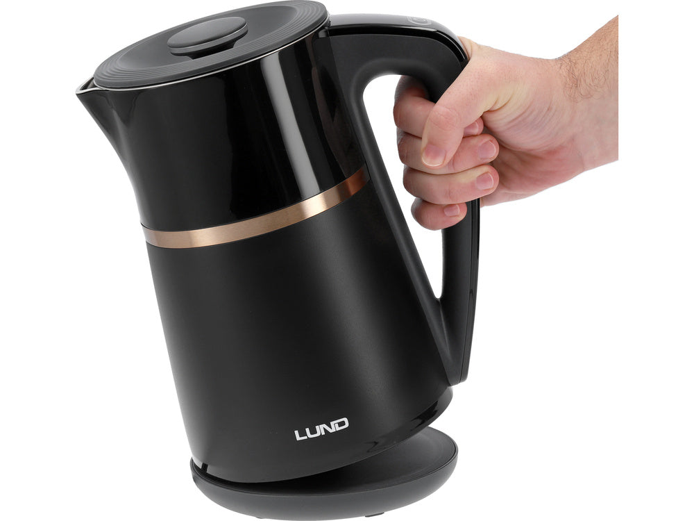 FIERBATOR ELECTRIC 1,7L, LUND 68217 CONTROLUL TEMPERATURII, NEGRU