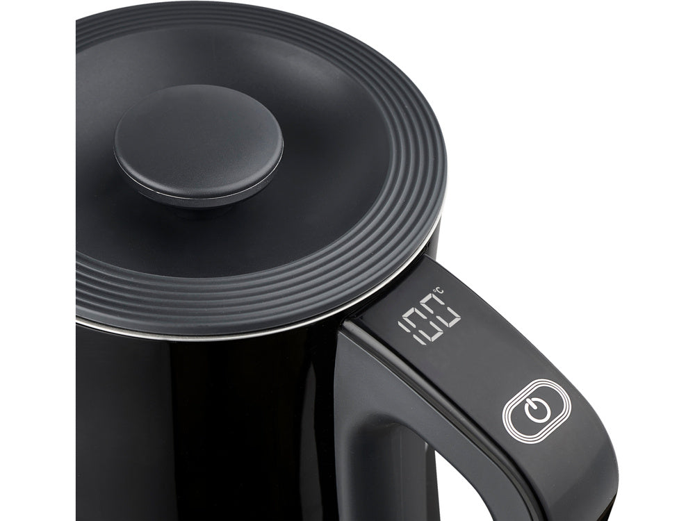 FIERBATOR ELECTRIC 1,7L, LUND 68217 CONTROLUL TEMPERATURII, NEGRU