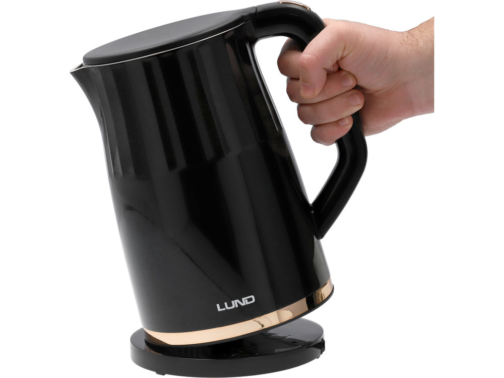 FIERBATOR ELECTRIC 1,7L, LUND 68218 CONTROLUL TEMPERATURII, NEGRU