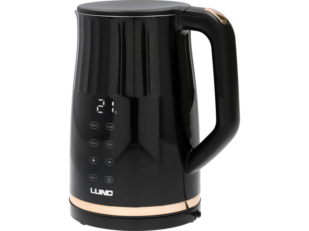 FIERBATOR ELECTRIC 1,7L, LUND 68218 CONTROLUL TEMPERATURII, NEGRU