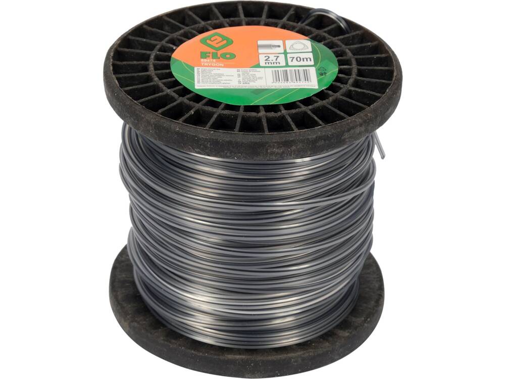 FIR TRIMMER 2,7MMX70M, FLO 89474 TRIUNGHIULAR