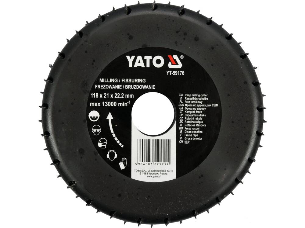 FREZA RASPEL 118X21X22.2MM YATO YT-59176
