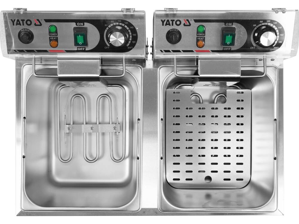 FRITEUZA DUBLA 2X8L, YATO YG-04623 2X3.3KW