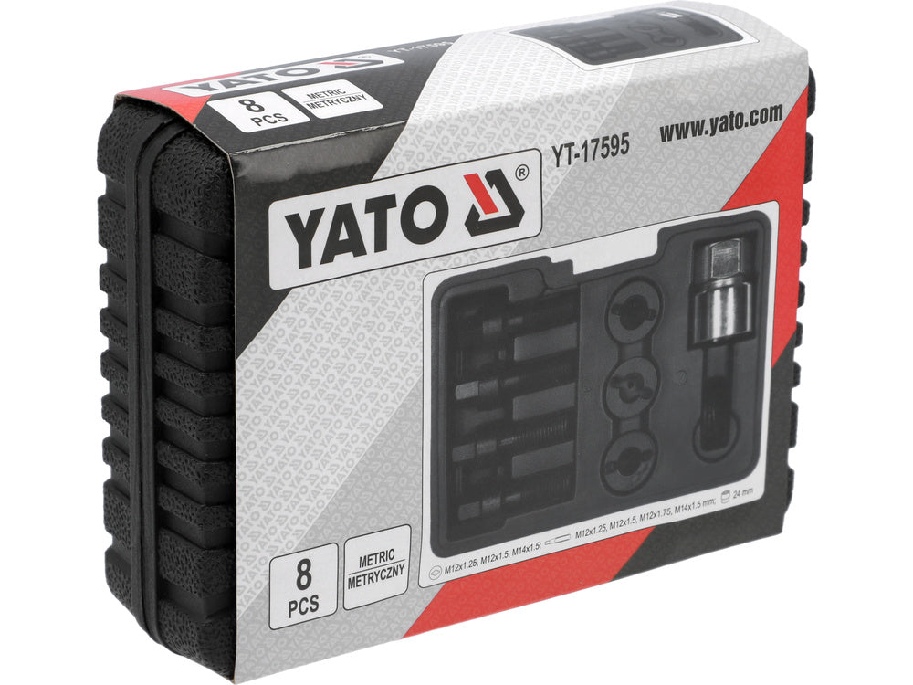 KIT REPARATIE FILETE YATO YT-17595 PENTRU SURUBURI SI PIULTE ROTI, 8 BUC