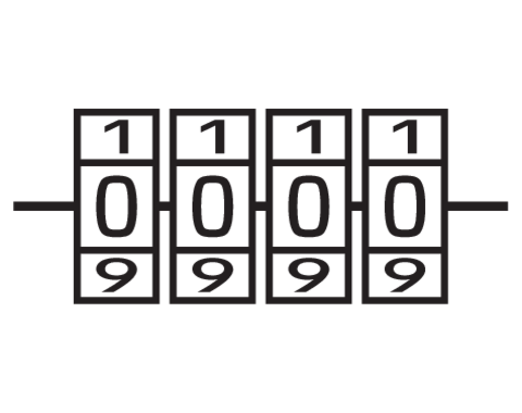 LACAT ALAMA CU VOREL 77612 CIFRU 50MM