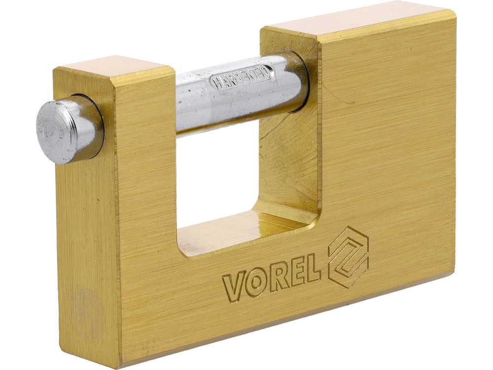 VOREL 77213 TÉGLALAP ALAKÚ RÉZ LAKAT 90MM