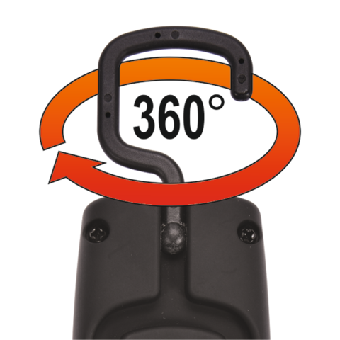 MŰHELYLÁMPA 6W YATO YT-08558 COB, 600LM + 250LM, LI-ION 3.7V 2600MAH, IK07, IP54