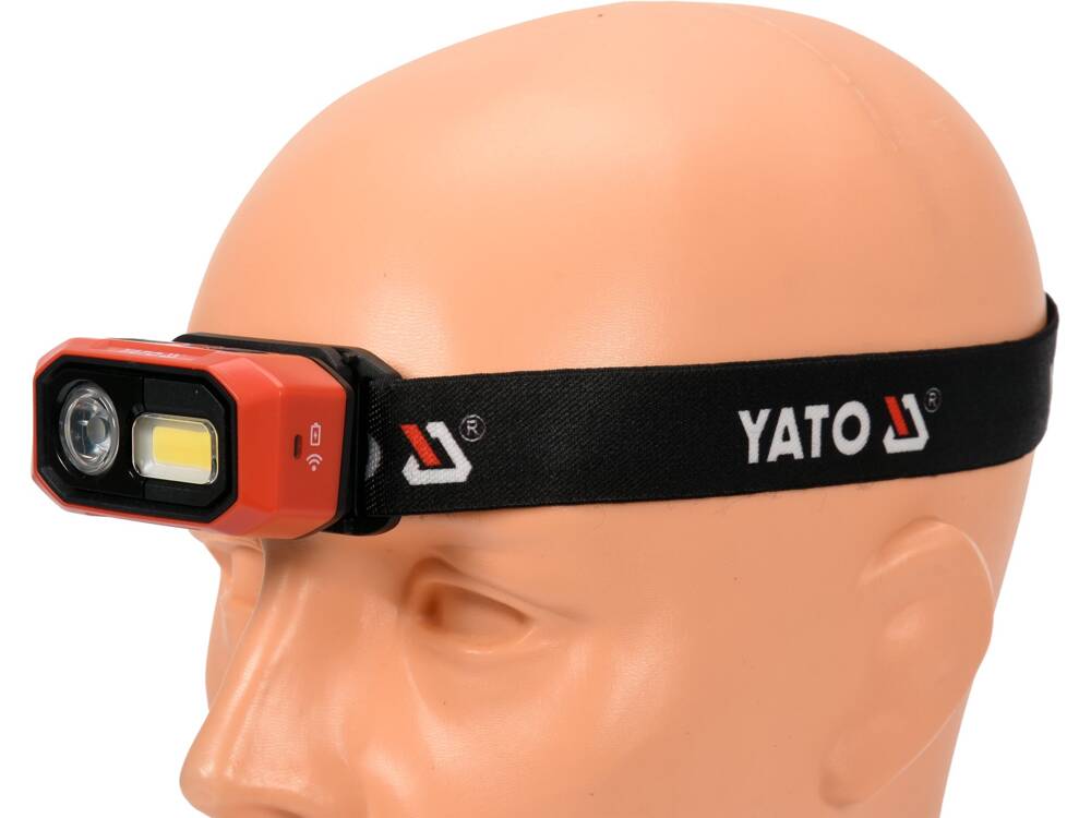 FEJLÁMPA YATO YT-08592 MOZGÁSÉRZÉKELŐVEL, 480LM