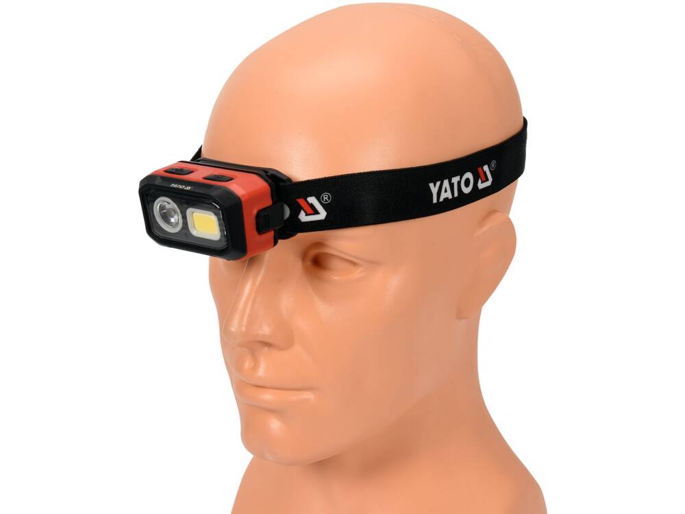 FEJLÁMPA YATO YT-08593 MOZGÁSÉRZÉKELŐVEL, 500LM