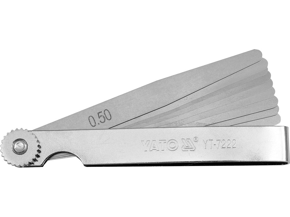 LERE 100 mm, 10 YATO YT-7222 KÉS, 0,05-0,5 mm